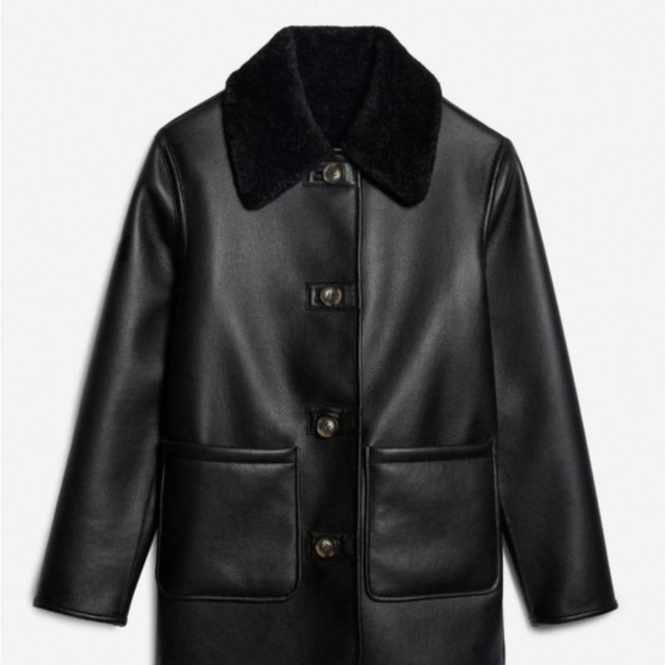 Vanessa Bruno Black Fileas Coat
